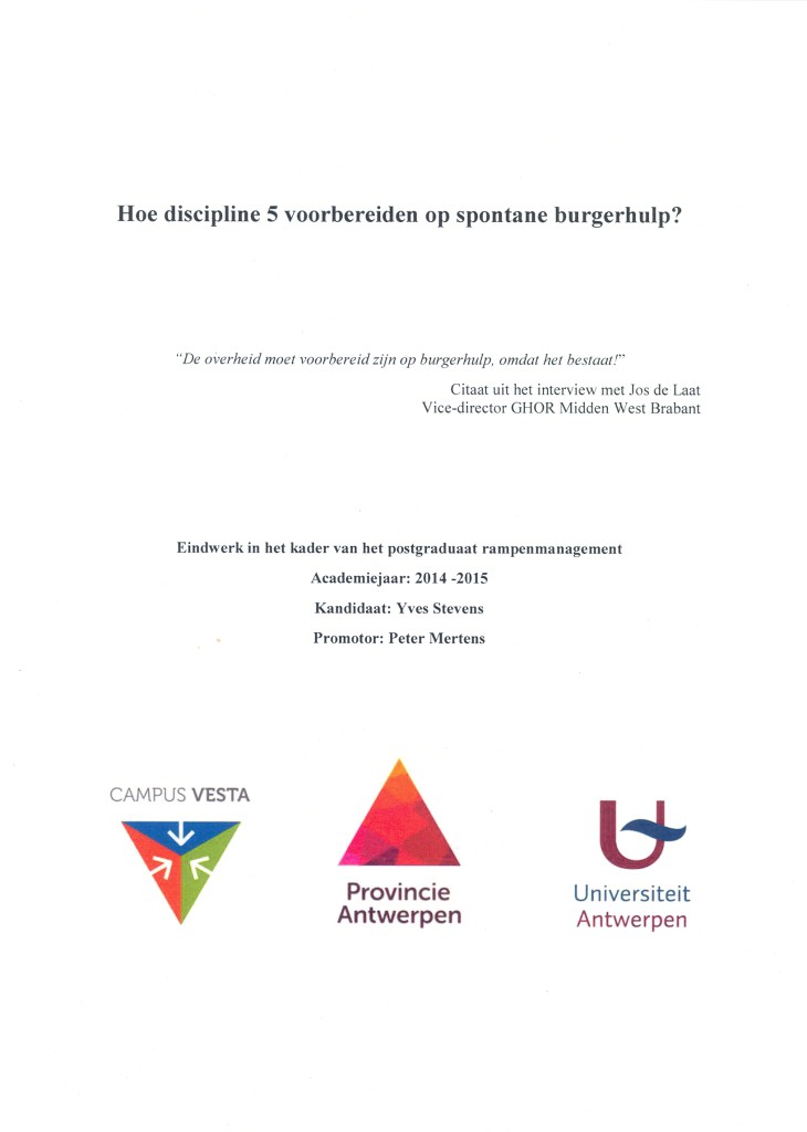 Hoe discipline 5 voorbereiden op spontane burgerhulp